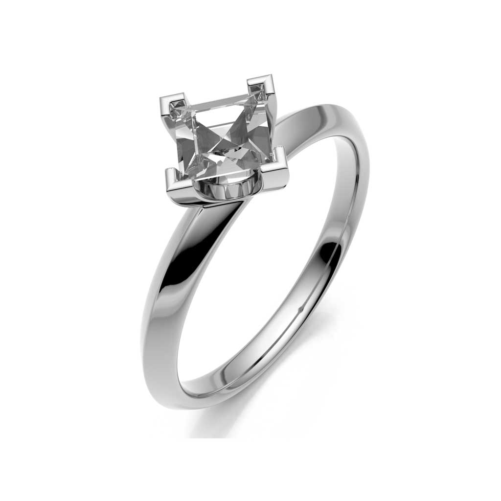 503782-9544-005 | Verlobungsring Celle 503782 mit Princess Cut∅ Stein 2,4 - 4,4 mm 100% Made in Germany  